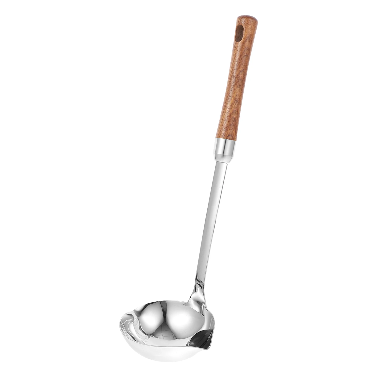 

Wooden H Silicone Oil Separator Spoon Large Ladle Kitchen Cookware Strainer Soup Tool Grease Filter Scoop Wear