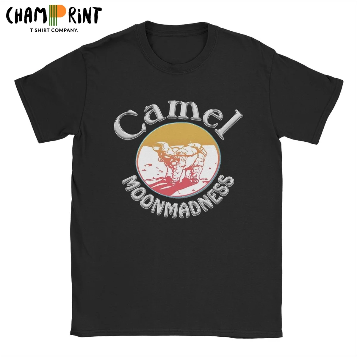 Men T-Shirt CAMELS BAND Mirage Cigarettes Music Progressive Novelty Cotton Tee Shirt Short Sleeve T Shirts Crew Neck Top Graphic