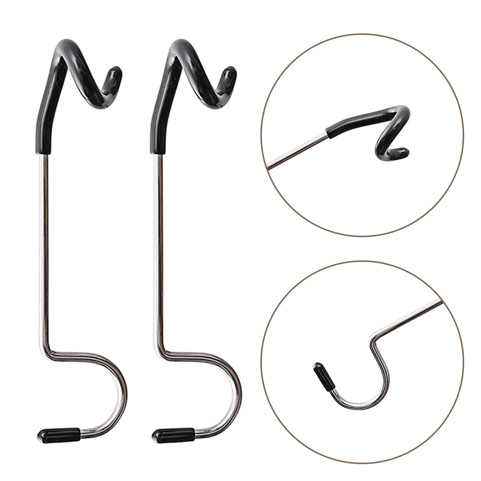 

4 Pcs Stainless Steel Hook Pole Camping Multi-purpose Plastic Utility Lantern Hanger Mount