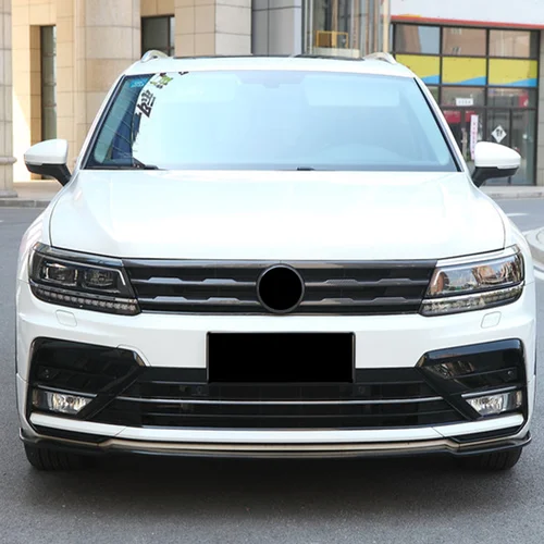 Imagen 2 del producto Para Volkswagen VW Tiguan MK2 2017 2018 2019 2020 2021 parachoques delantero de coche malla central rejilla moldura tiras cubierta embellecedora