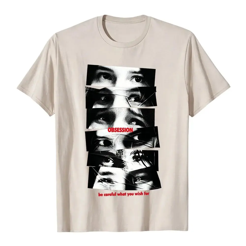 Y2k Fashion Streetwear Hip Pop Tops Movie Obsession Nikki Eyes T-Shirt Summer Design Graphic Print Tees Casual Loose Tops Unisex