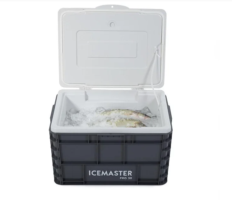 

New Arrival Pu Material 30L Ice Chest Cooler Box Portable Commercial Ice Box