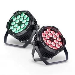 Aluminio IP65 18X18W RGBWA UV 6 en 1 Led luces de escenario impermeables iluminación exterior DMX512 Control equipo profesional de DJ