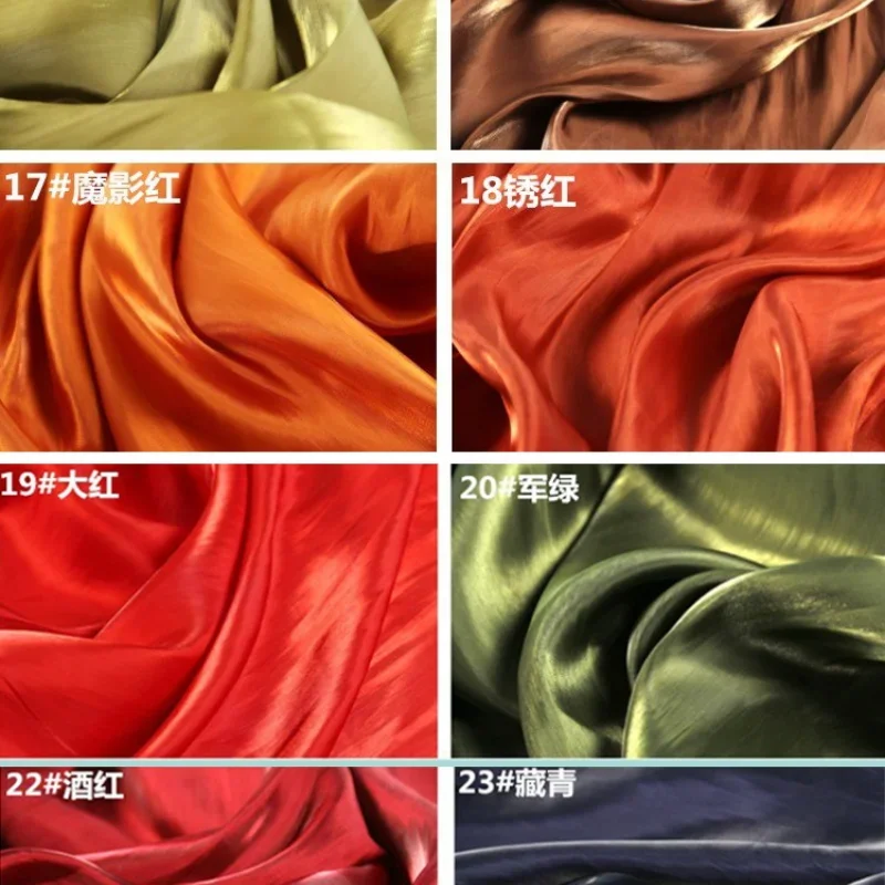 Super Soft Pearl Fabric Bright Face Silk Smooth for Dress Shirt Wholesale Cloth Per Meter Apparel Sewing Diy Material