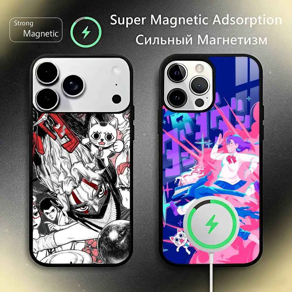 

D-Dandadan Anime Phone Case For iPhone17,16,15,14,13,12,11 Plus,Pro Max, New Magnetic Wireless Charging