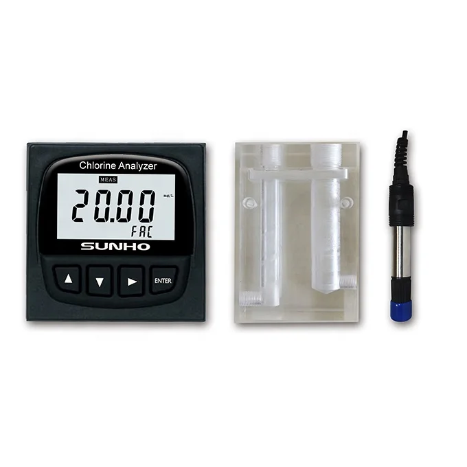 10mg Digital Chlorine Tester 4-20mA Residual Chlorine Online Analyzer Probe Sensor And Transmitter Water Chloride Analyzer