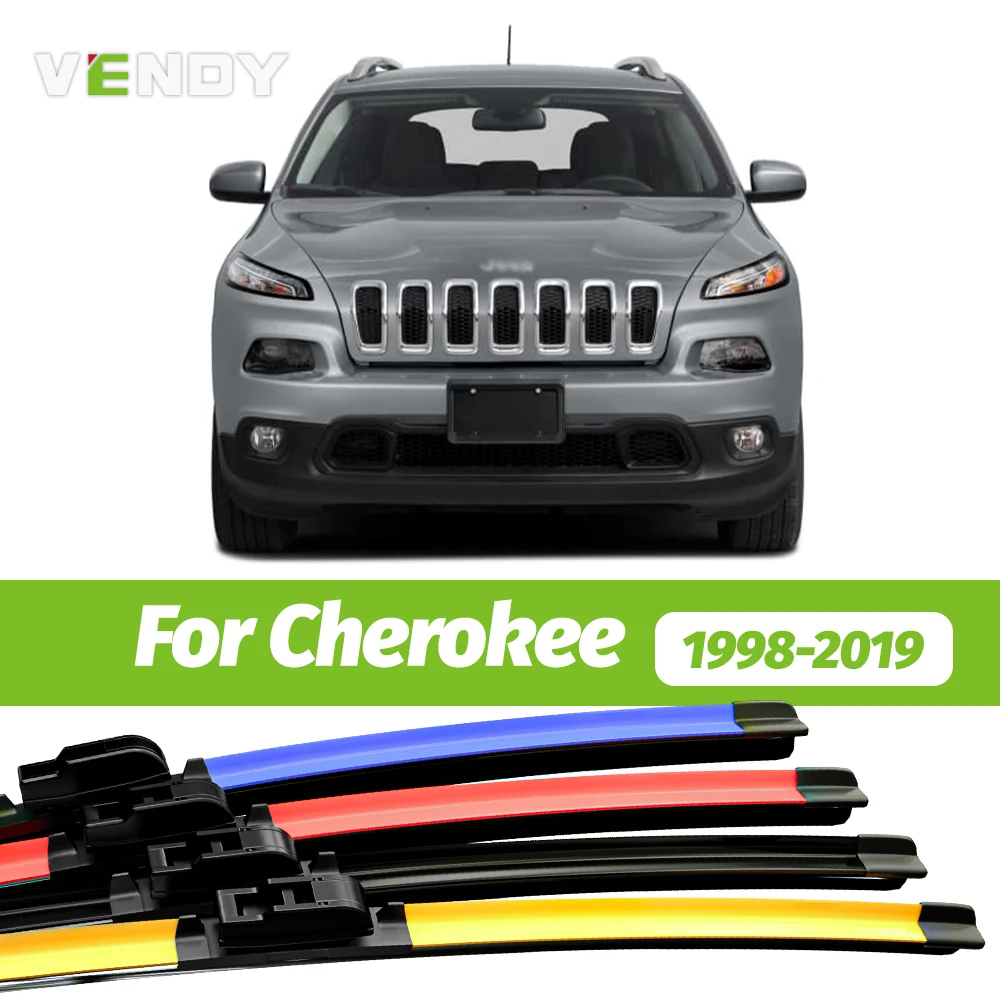 2 stücke Frontscheibe Wischer Klingen Scheibenwischer Für Jeep Cherokee XJ KJ KK KL 1998-2019 2012 2013 2014 2015 2016 2017 2018