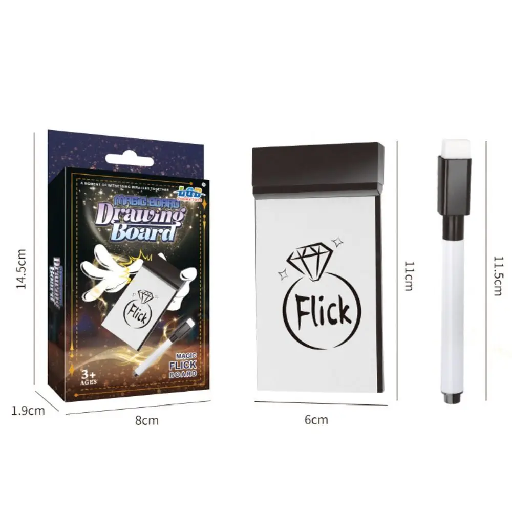 لوحة رسم جديدة Flick Pad Gimmicks Magie Props Street سهلة القيام بها السبورة السحرية الخدع السحرية أداء المبتدئين
