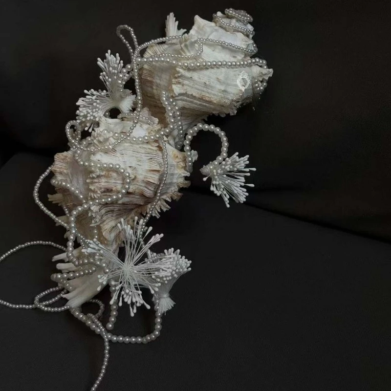 Conch wedding handmade newlywed bouquet universal scene