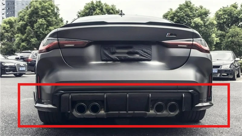 

Lightweight FORBMW G80 M3 G82 G83 M4 2022 MP Style True Carbon Fiber Rear Bumper Diffuser with Rear Separator