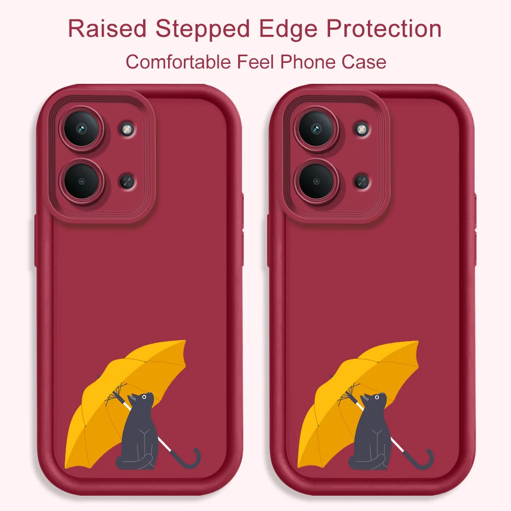 Umbrella Cat Phone Case For Huawei Honor 600 400 300 Pro Lite Smart X9C X8D X8B X7B X6C X6B Magic 8 7 6 5 4 Staircase Cover view 5