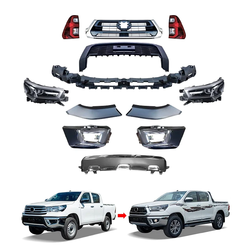 

Полный комплект бампера для Land Cruiser LC 300 Low 2022, обновление до Ближнего Востока