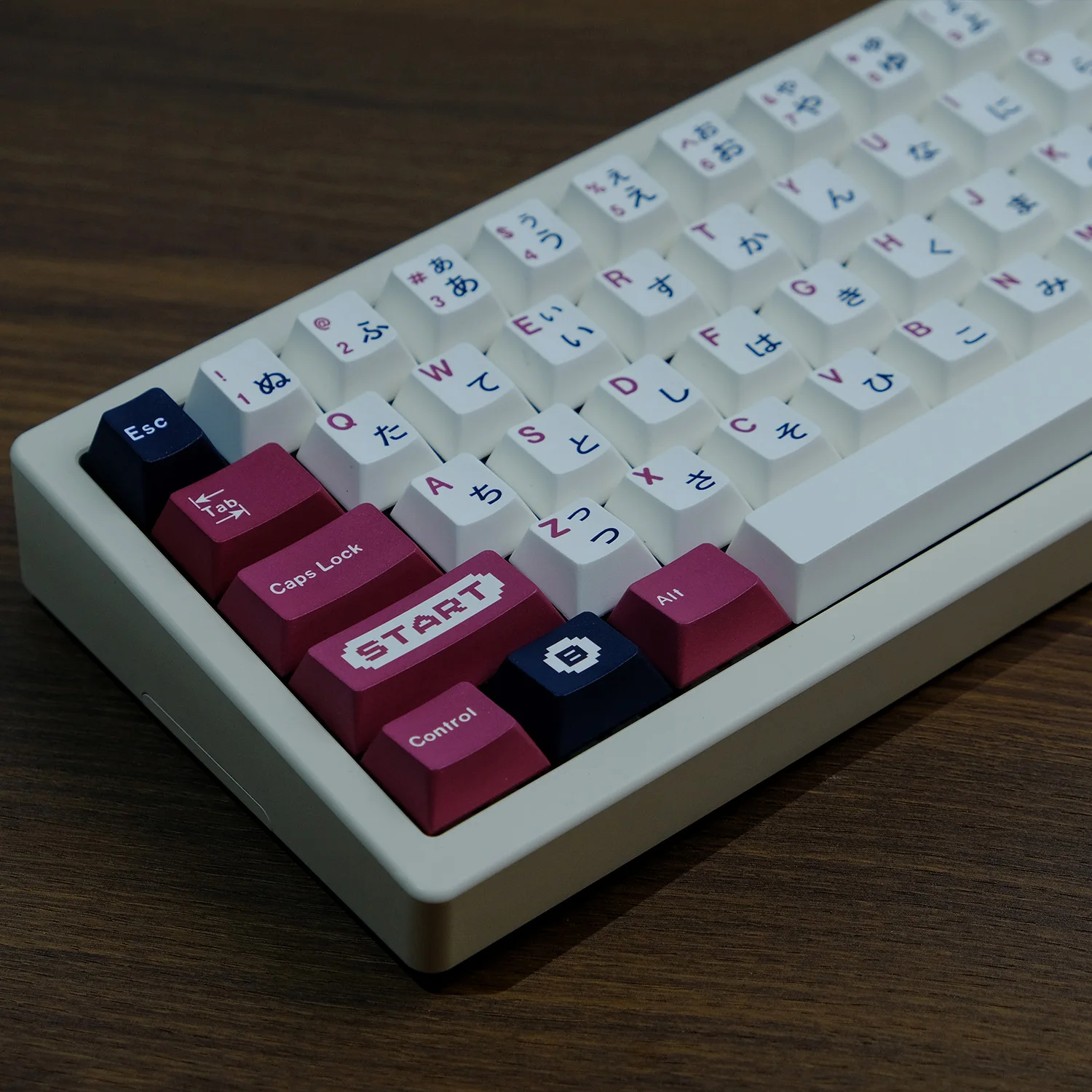 KYOMOT Classic Retro Game Boy Theme Keycaps Cherry Profile PBT Dye Sub Red White Keycap For MX Switch DIY Mechanical Keyboard