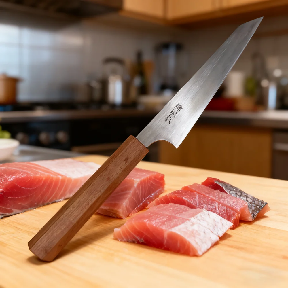 

6 Inch Kiritsuke Knife T12A High-carbon Steel Core Blade Wood Handle Chef Cleaver Sashimi Meat Slicing Vegetables Kitchen Knives