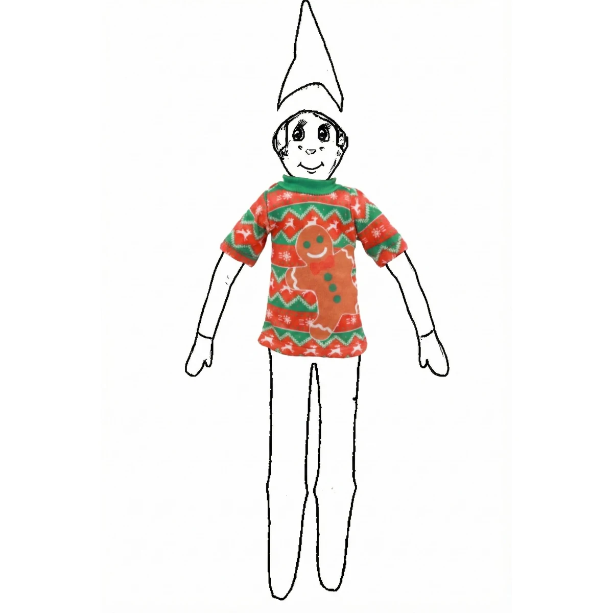 Adatto per bambole da 30 cm, vestiti per bambole di Natale da 35 cm, graziosi top casual a maniche corte, regali per bambini