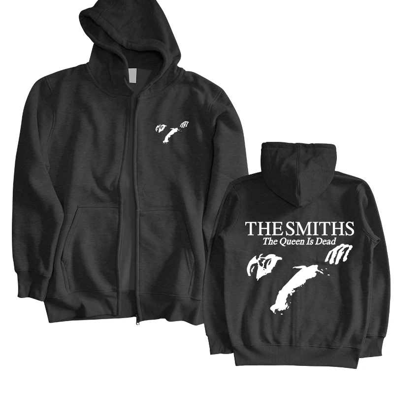 

Men hoody The Smiths autumn spring hoodies Mens "The Queen Is Dead" Hoodie 1980's Indie for Boy pullover zipper