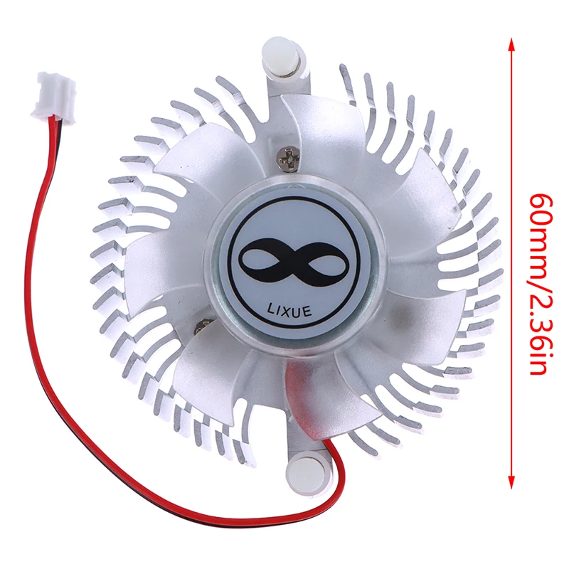Dissipatore di calore in alluminio da 55mm e radiatore combinato con ventola da 12V radiatore di raffreddamento rotondo con ventola silenziosa