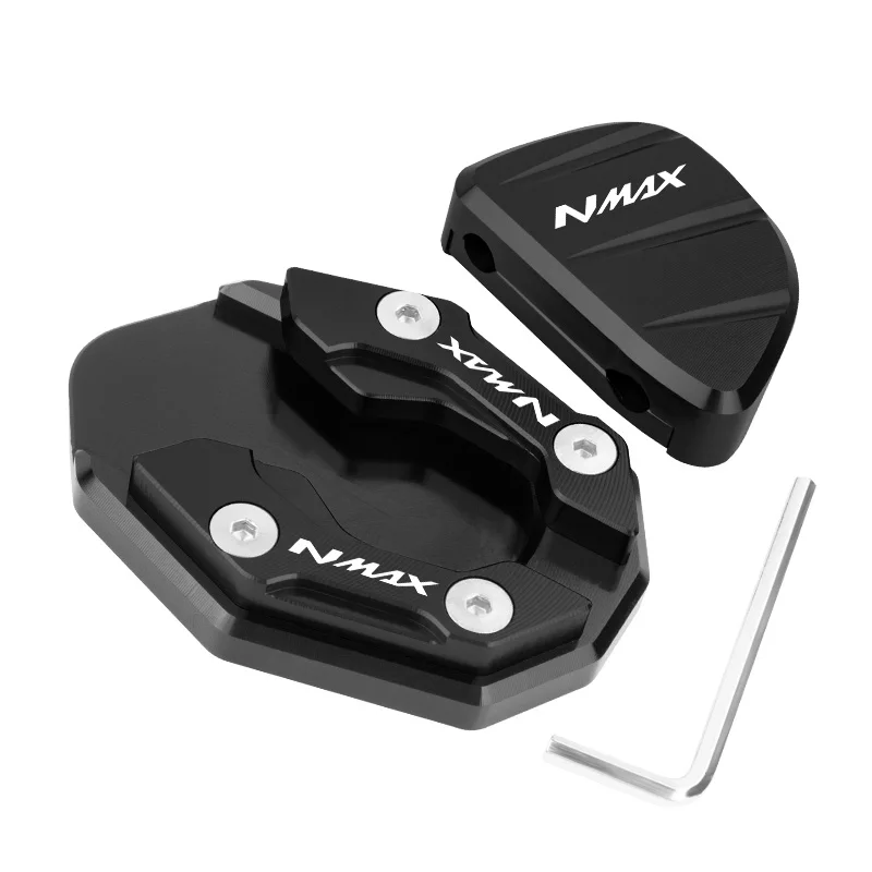 Motorfiets Accessoires Zijstandaard voor YAMAHA NMAX 155 N MAX NMAX 155 125 NMAX 125 Kickstand Plaat Uitbreiding Ondersteuning Voet Pad Base