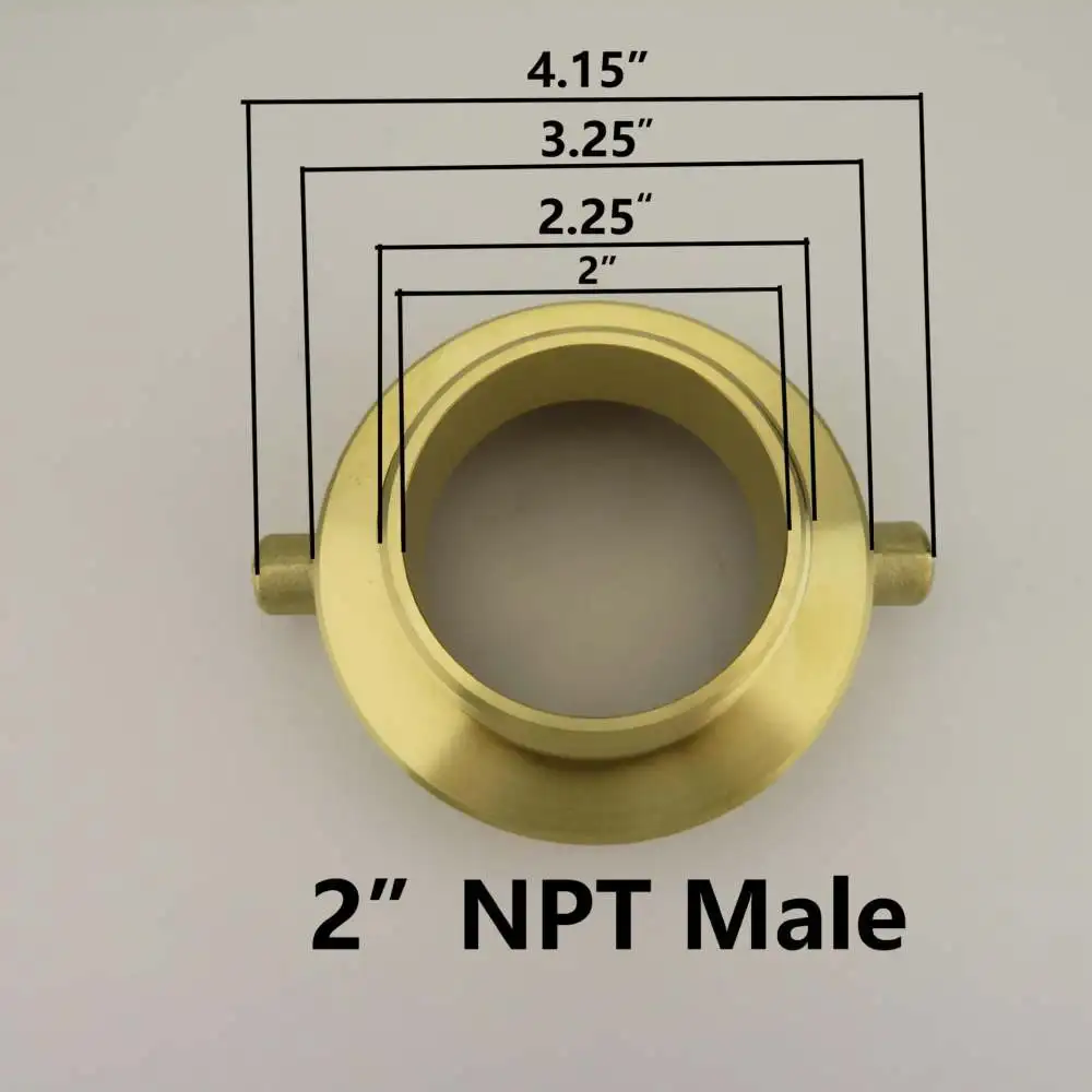 Fire Hydrant Hose Connector 2 1 2 Inch NST NH Female To 3 4 GHT Garden Hose Adapter Durable Metal Water Pipe Fitting
