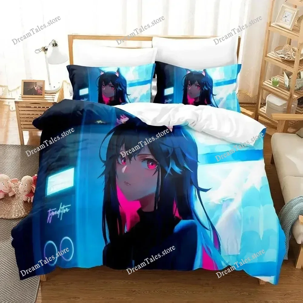 

Arknights 3D Printed Anime Bedding Set Boys Girls Twin Queen Size Duvet Cover Pillowcase Bed Kids Adult Home Textileextile