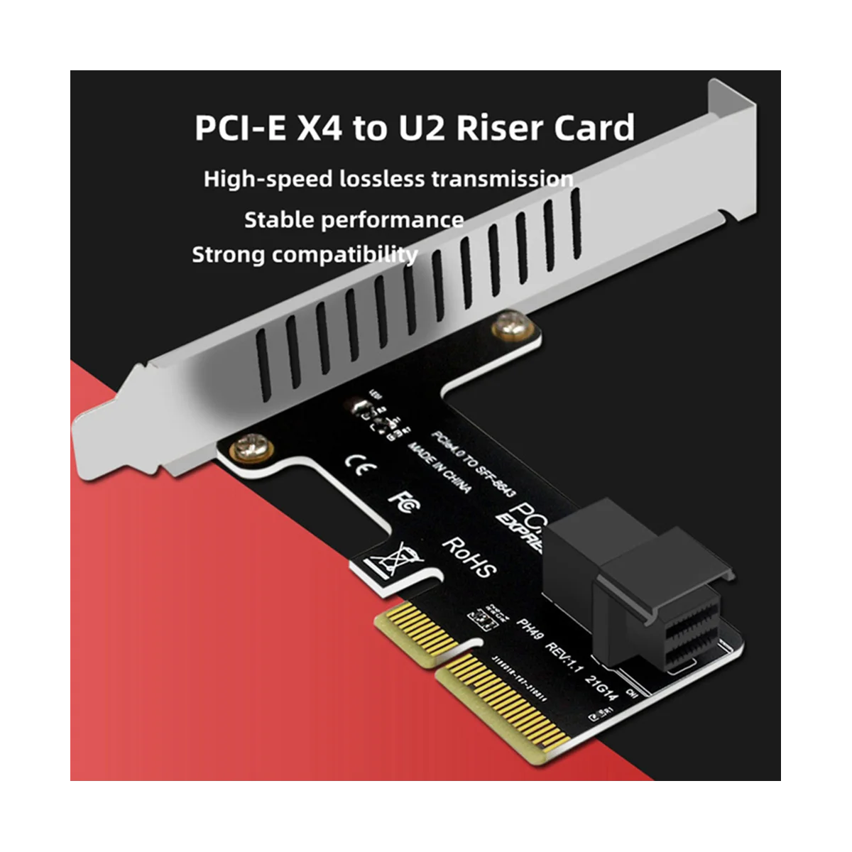 

Pcie к SFF 8643 4X/8X переходная карта 2 U.2 порт карты для Nvme SSD конвертер жесткий диск Расширительная карта для настольного компьютера