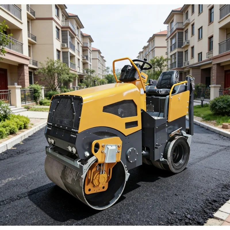 Quality Assurance 3 Ton Mini Road Roller Compactor - Compact and Maneuverable for Residential and Small Commercial Use