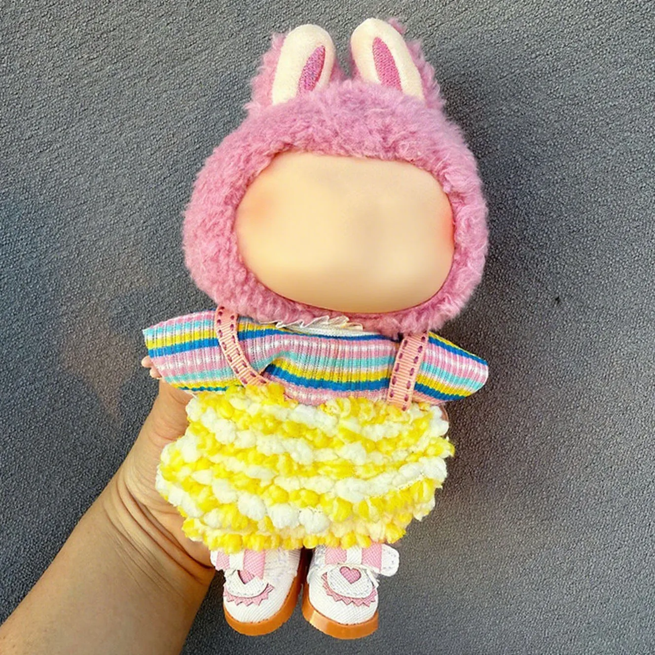 

Plush Doll Clothes For 17 Cm Labubu Cute And Fun Doll Pendant Decoration Dress Up Diy Toy Suit Clothing Outfit With Accessories