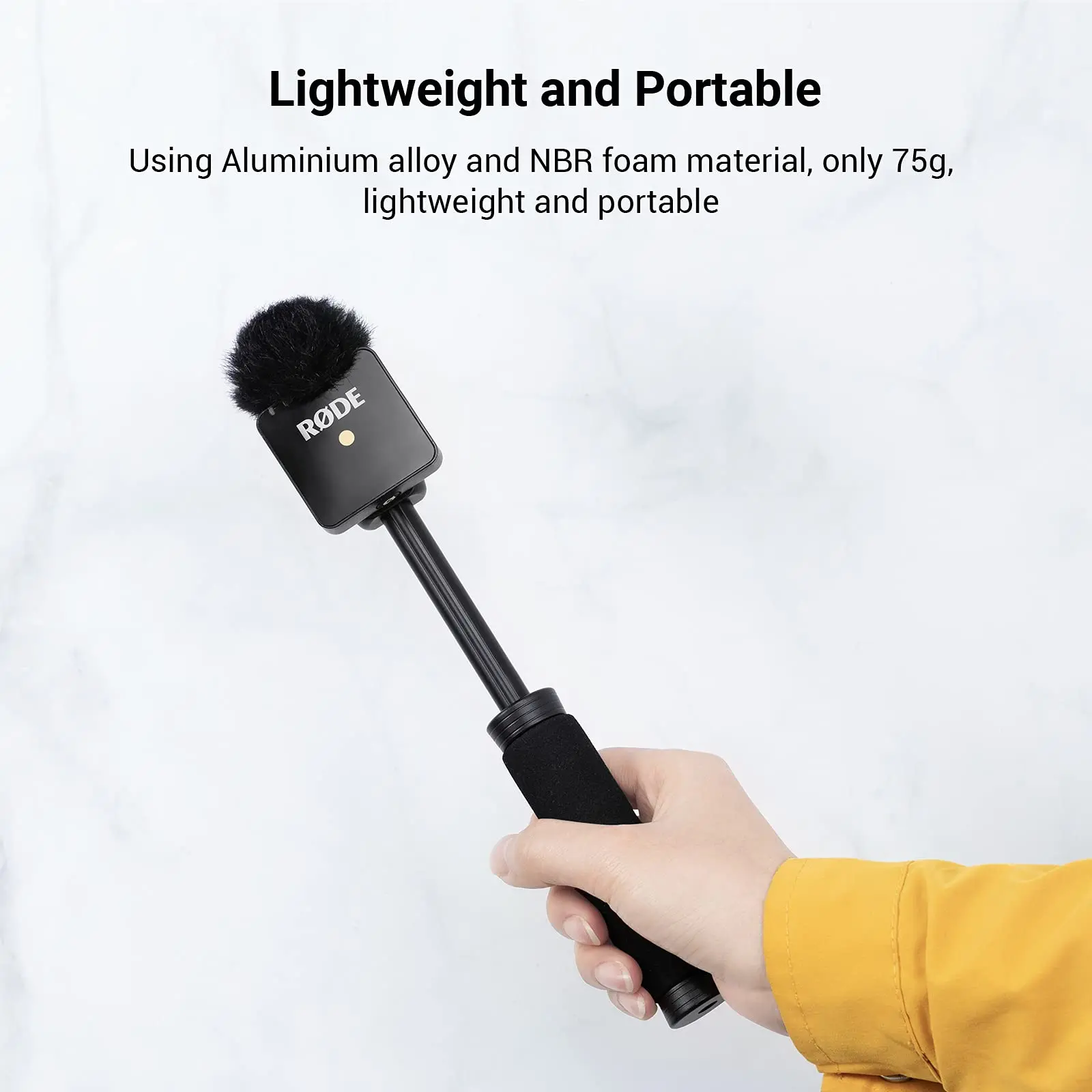 SmallRig Interview Microphone Handle Wireless Go Handheld Adapter for RODE Wireless Go 3182