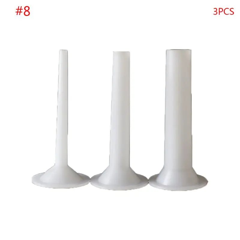 N7MD 3pcs/set Sausage Maker Funnel Filler Stuffer Filling Tubes DIY Manual for Sausages Casing