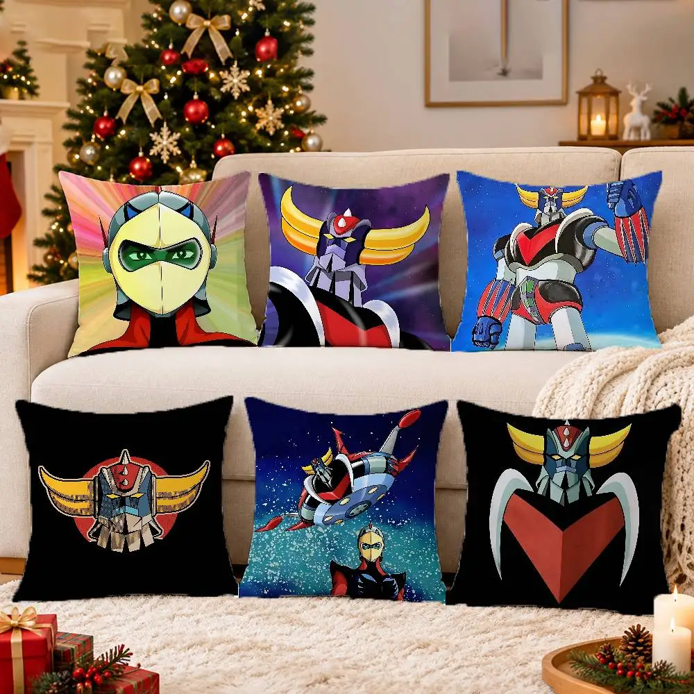 FOR UFO Robot Grendizer Goldorak Custom Pattern Square Pillowcase Print Throw Cushion Cover Soft Fabric Pillow Cover Home