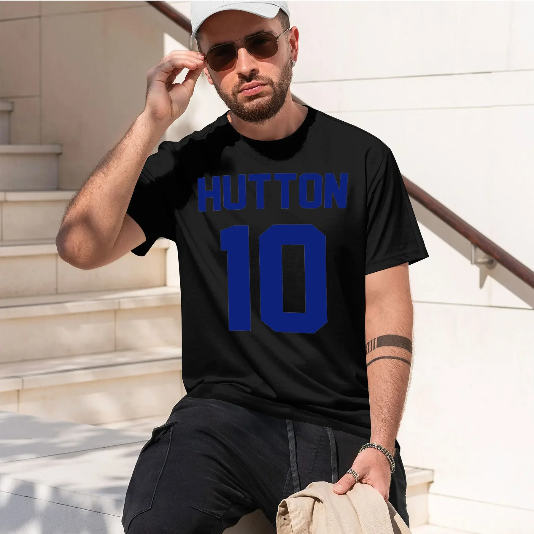 Oliver Hutton 2026 new fashion heavyweight hot selling retro printed pattern fun round neck T-shirt for daily comfort