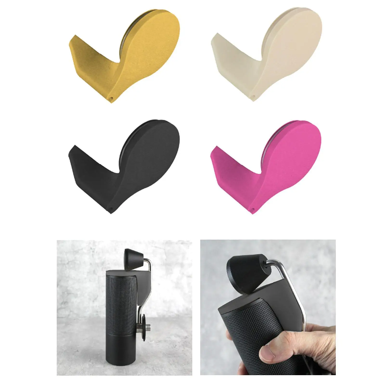 ฝาครอบมือจับเครื่องบดกาแฟแบบแมนนวล อุปกรณ์เสริมเครื่องบดแบบแมนนวล บดเรียบ ด้ามจับทดแทนแบบพกพา ด้ามจับแบบงอ