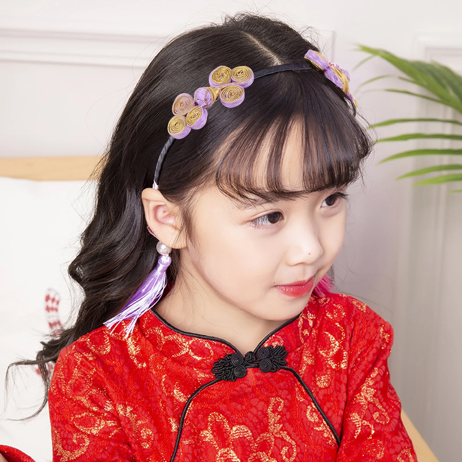 

Soft Ethnic Style s Hairband Reusable Party Headwear Christmas Cosplay Accessory Tassel Headband For Hair Decoration