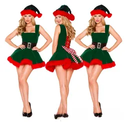 Fashionable Ladies Christmas Cute Sexy Costumes Cosplay Costumes Santa Claus Clothes