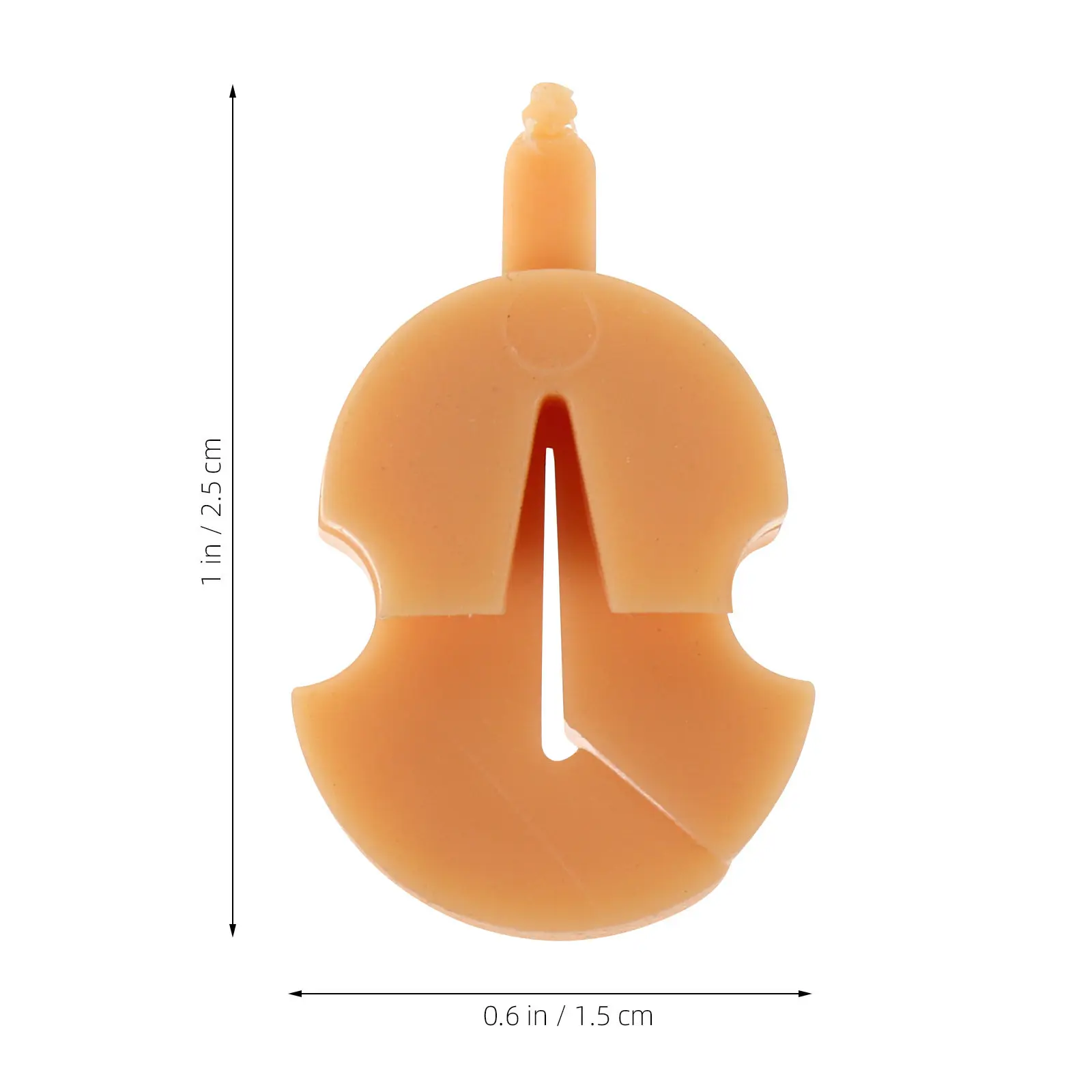 Violin Tourte Style Rubber Practice Mute for All Violins Small Violas Reduces Volume Preserves Tone Ideal for Beginners