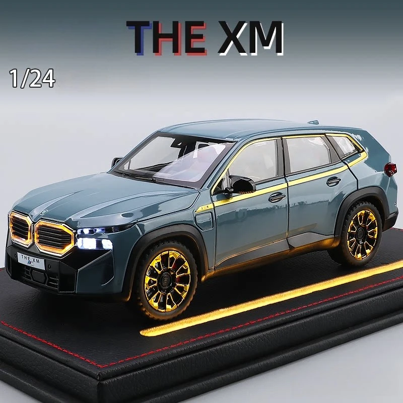 

Металлическая модель внедорожника XM в масштабе 1:24, высокодетализированная, из литого металла, коллекционная игрушка для детей, подарок.
