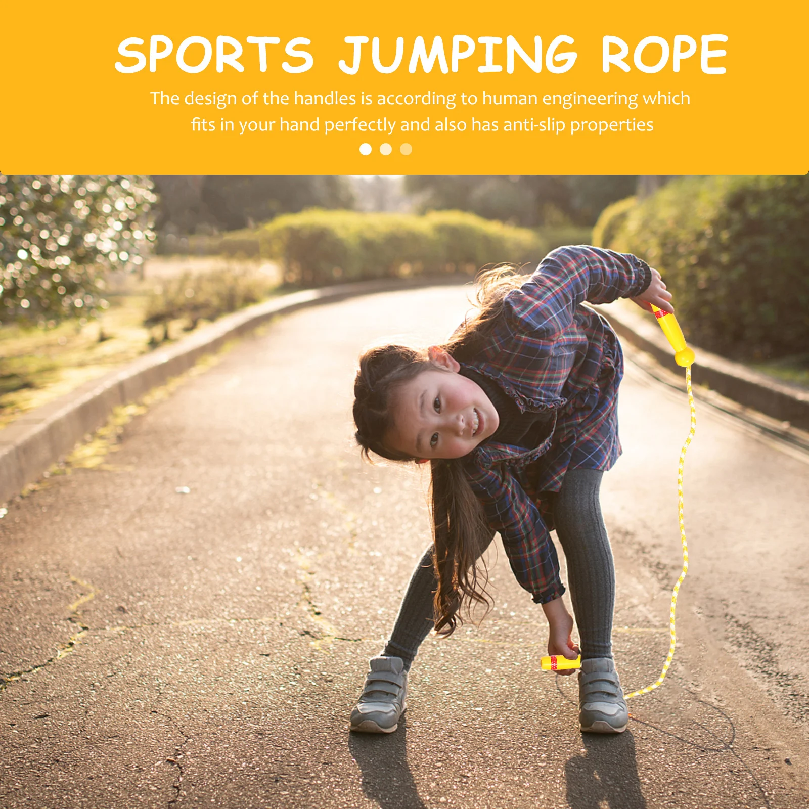 

2Pcs Adjustable Wooden Handle Jump Rope for Fitness Balance Coordination Skipping Ropes