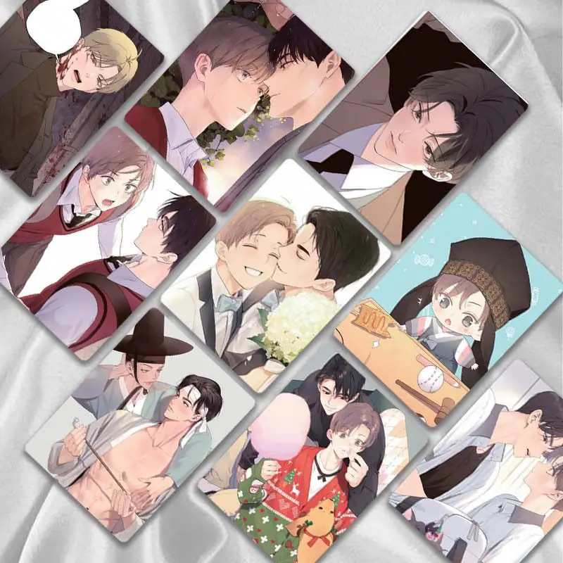 50 Pc/set Four Weeks' Lover Manga Laser Lomo Card Album Comic Characters Photo card Fans Collection Cards