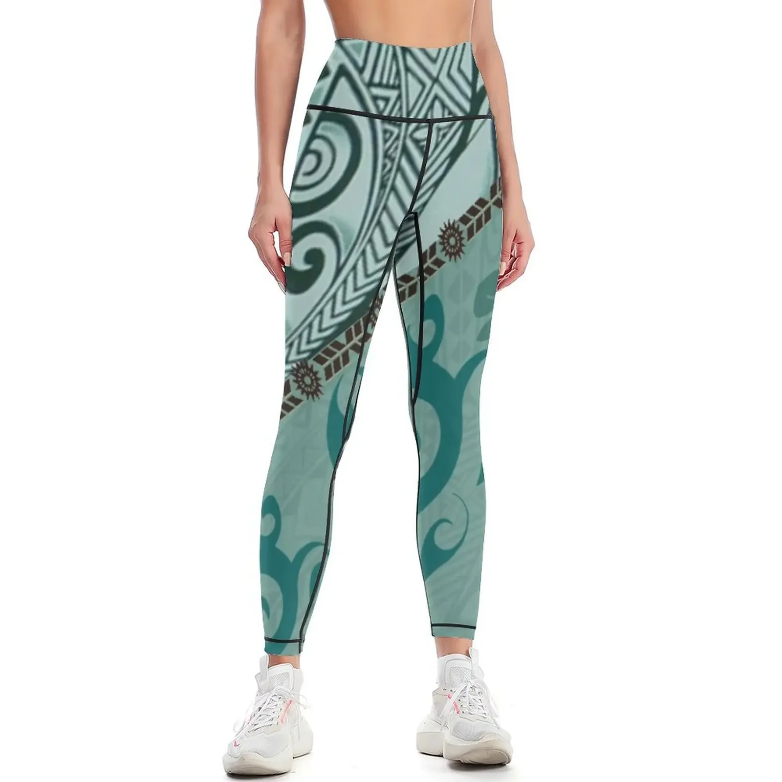 

Hawaiian Tapa Cloth - Traditional Print Leggings sport set workout clothes for Women sportwear Leginsy push up Womens Leggings
