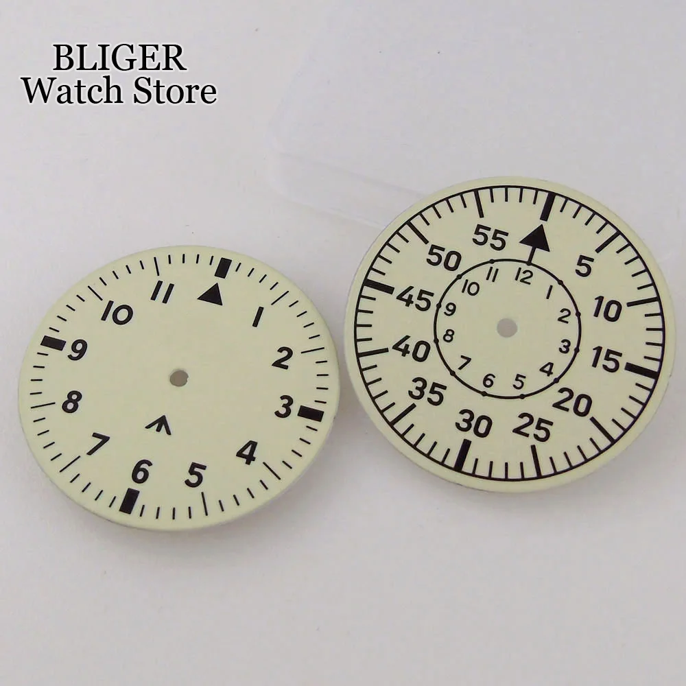 New Luminous Dial 33.5mm Watch Dial fit NH35 NH36 NH38 Automatic Movement Men Watch Part Accessories