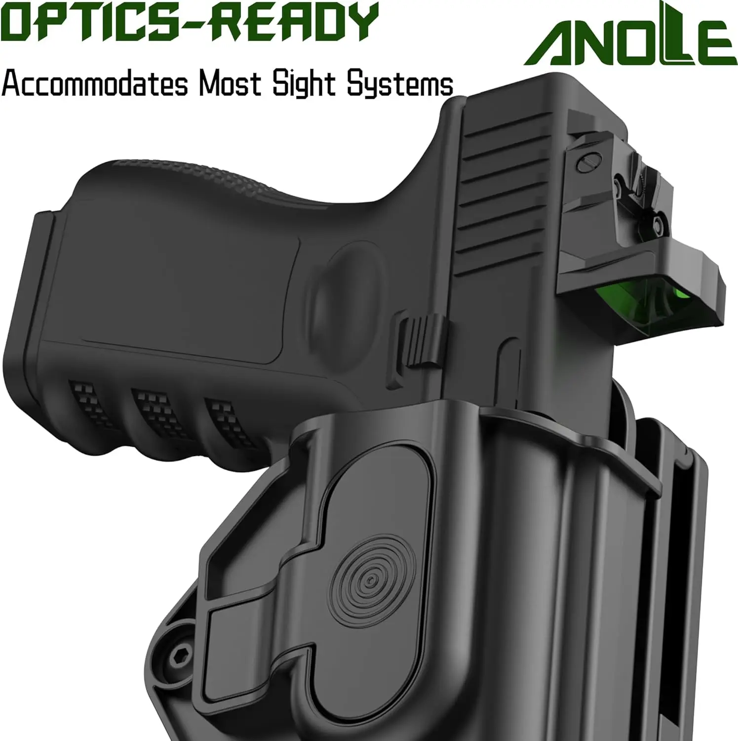 الحافظة التكتيكية OWB لـ Ruger 9، Taurus GX4، Hellcat Pro، Sig P365 XL، S&W M&P Shield EZ، SCCY Cpx، Glock 17 19 26 27 42 43 48 MOS #2