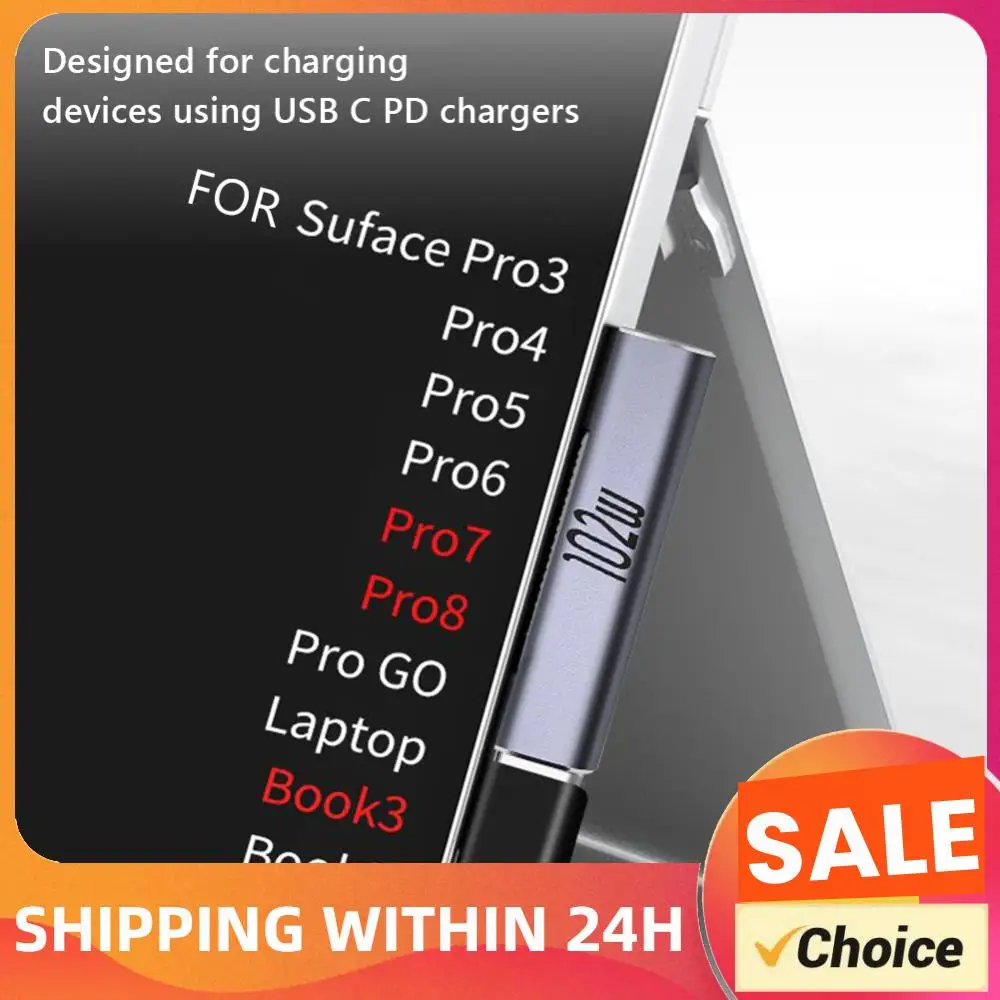 Tablet Magnetic Charging Converter Laptop Notebook Charger Plug Connector for Microsoft Surface Pro X 8 7 6 5 4 3