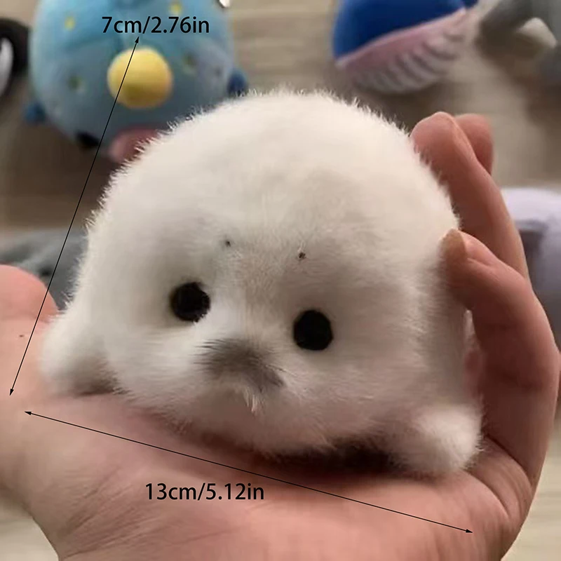 New Cute Baby Seal Doll Plush Toy Pendant Simulation Ocean Toy Souvenir Seal Pendant Gift Doll Bag Pendant - view 6
