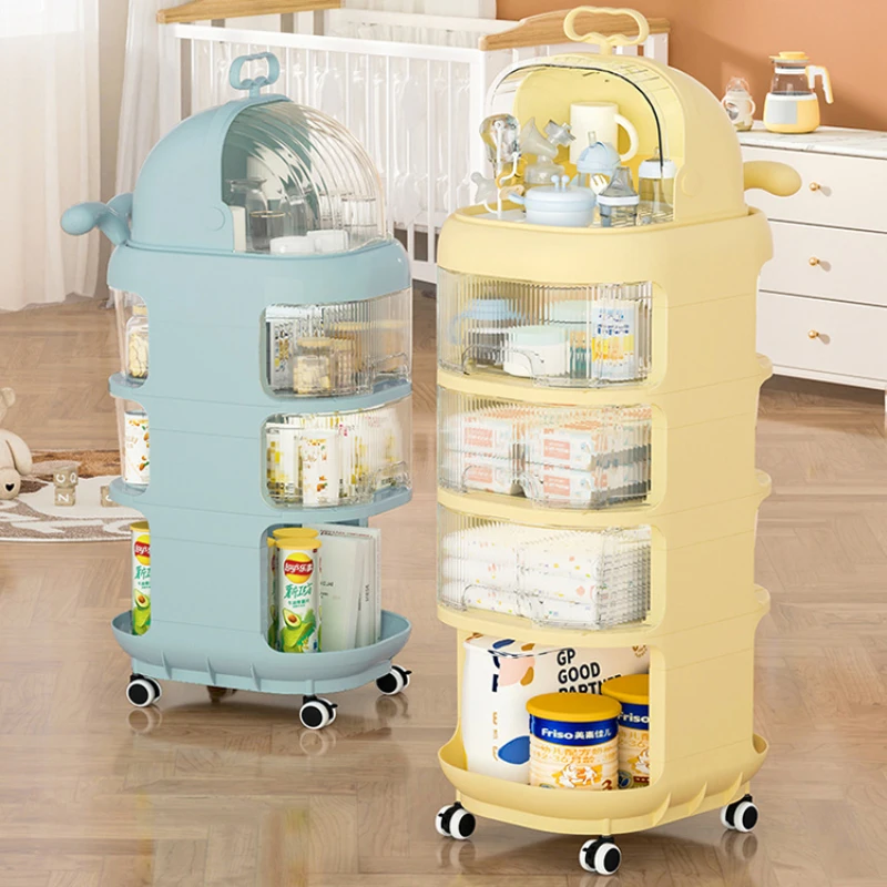 

Cart rack baby products movable snack storage living room drawer multi-layer toy