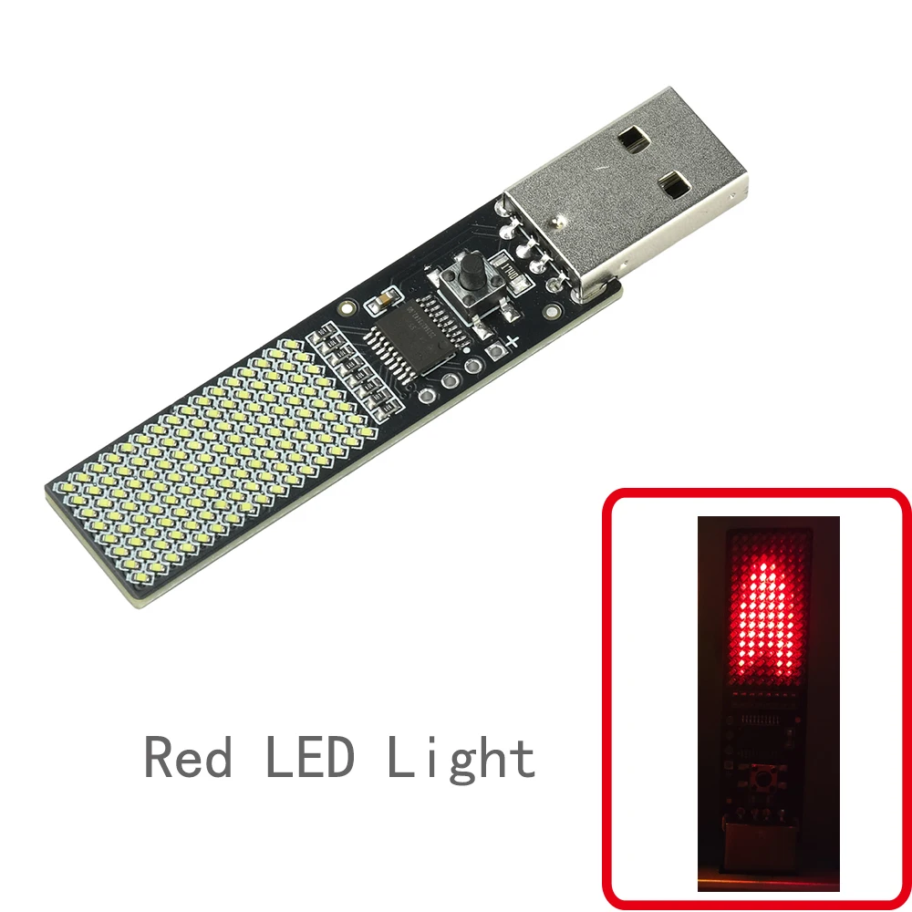 Electronic LED Candle Light with 8x16 LED Matrix Display USB Powered Countdown Timer Festive Message Module
