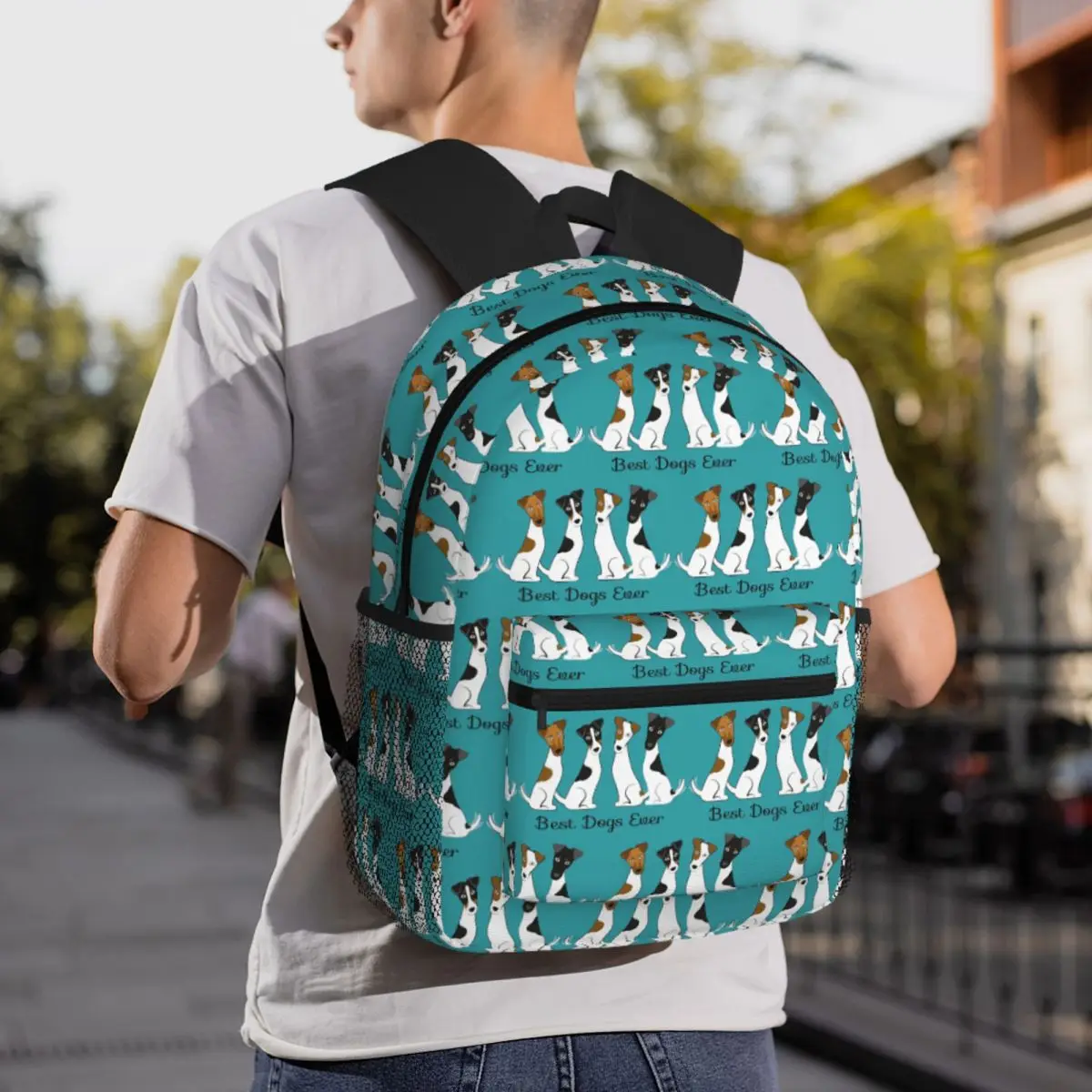 Smooth Fox Terrier Best Dogs Ever Backpack Student BookBag Children School Bag Computer Shoulder Bags for Boys Girls