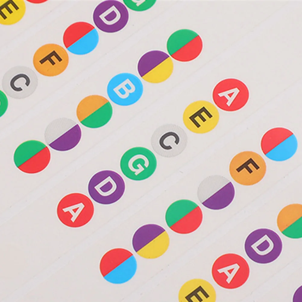 

8pcs Fretboard Sticker For Guitar Pvc Note Stickers Beginner Learning Tool Fret Guide Label Guitar Practice Accessories