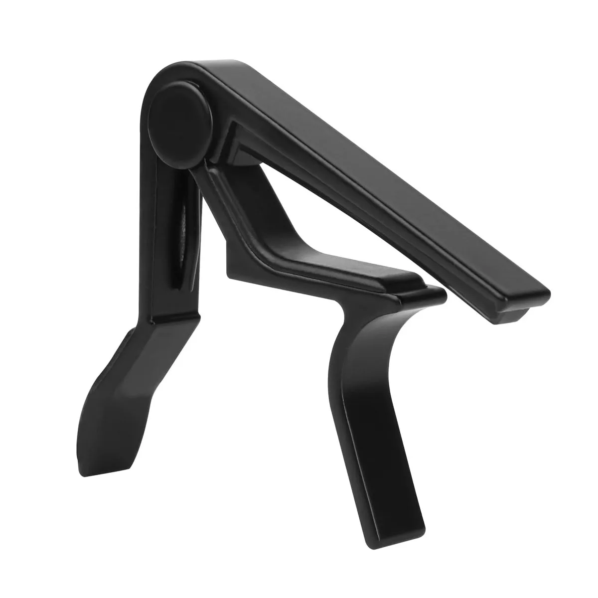 Miwayer Black Guitar Capo – Aluminum Alloy, Spring Loaded, Silicone Pad, No Buzz, One‑Hand Operation, for Guitar/Bass/Ukulele