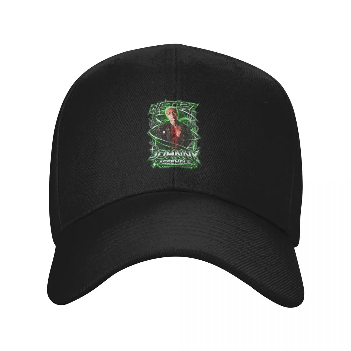 Fashion NCT 127 Johnny Neon Matrix Assemble Stage Cyber Visual baseball cap Light Vintage Sun Hats