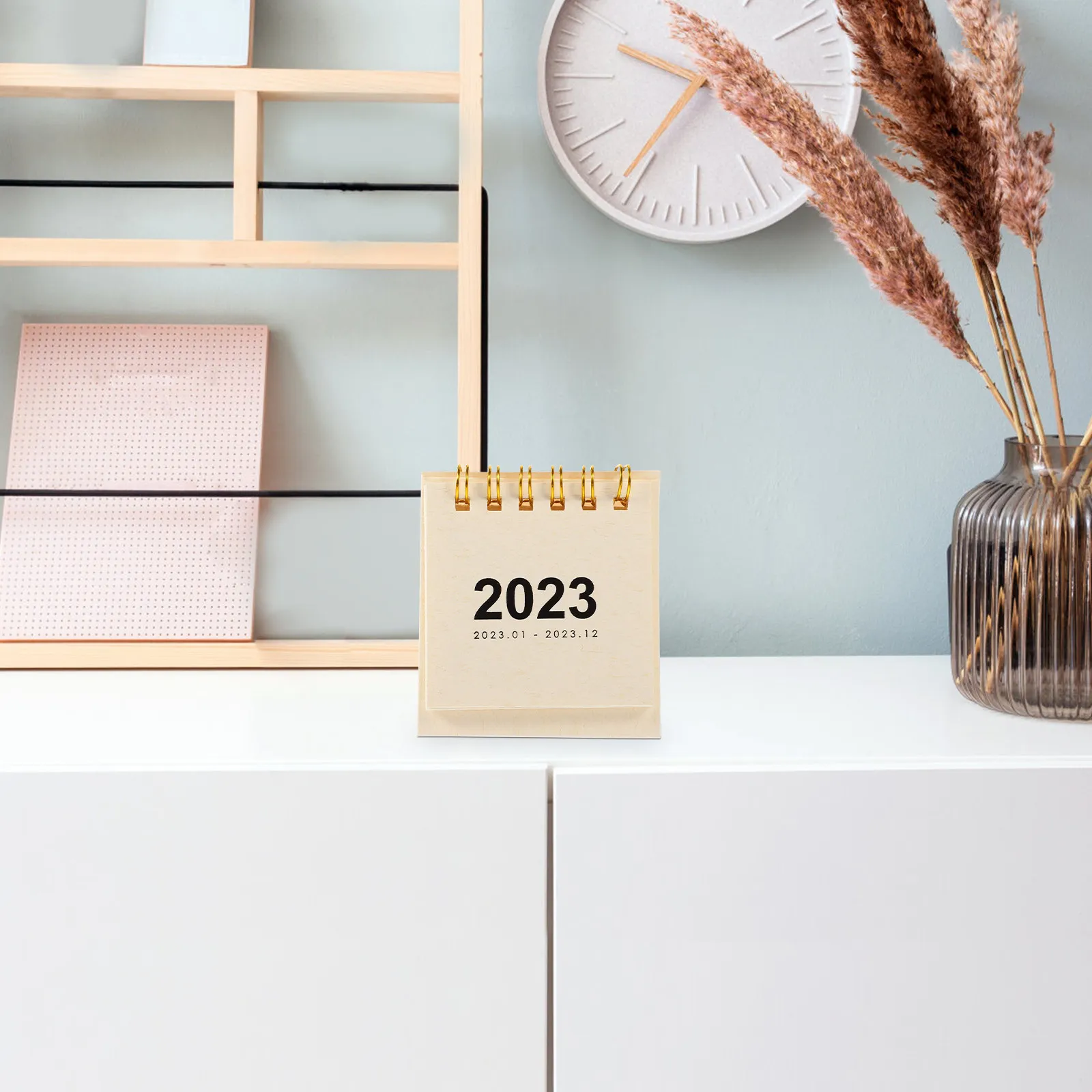 Mini Desk Calendar Simple Style Household Standing Month Calendar Portable Office Study Accessory Decorative Organizer view 5